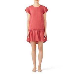 SHILLA Red Delicate Double Sleeve Dress SMALL